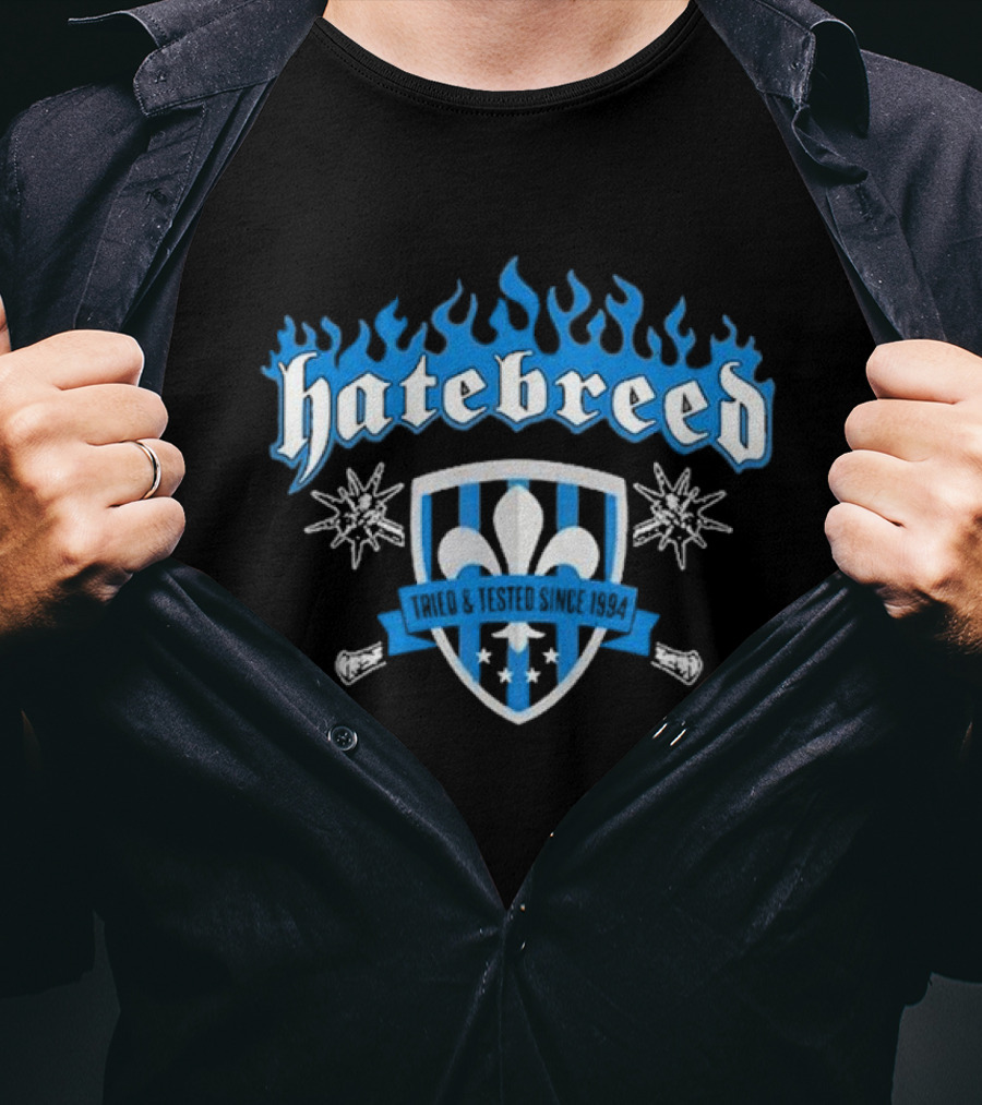 Hatebreed Tried And Tested Since 1994 Fleur-de-Lis Shield T-Shirt