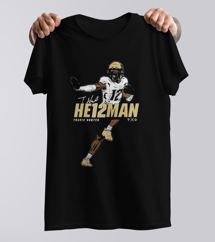 Travis Hunter He12man Football T-Shirt