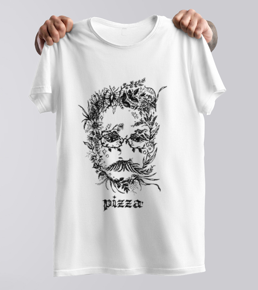 Izzamas Nature John Pizza Botanical Face T-Shirt