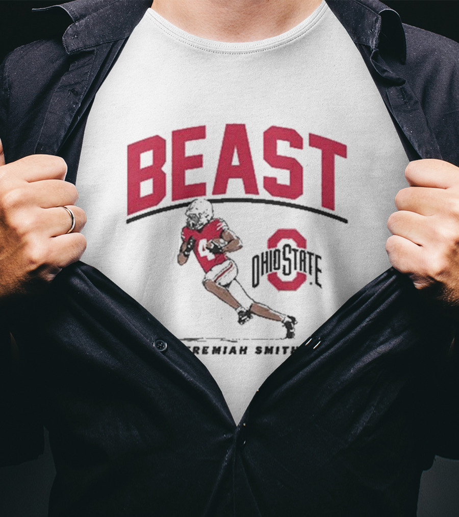 Ohio State Football Beast Jeremiah Smith T-Shirt