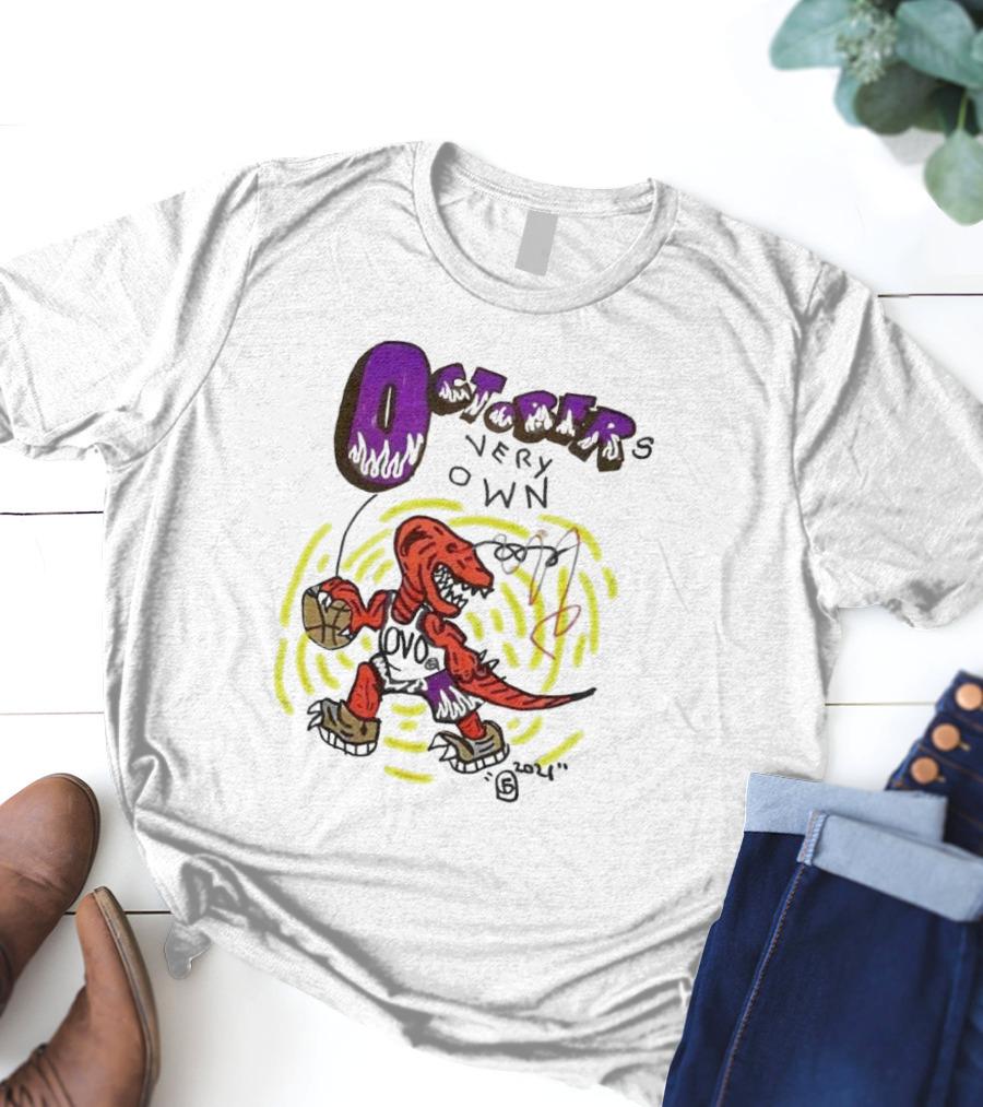 OCTOBER VERY OWN OVO Basketball Dinosaur T-Shirt