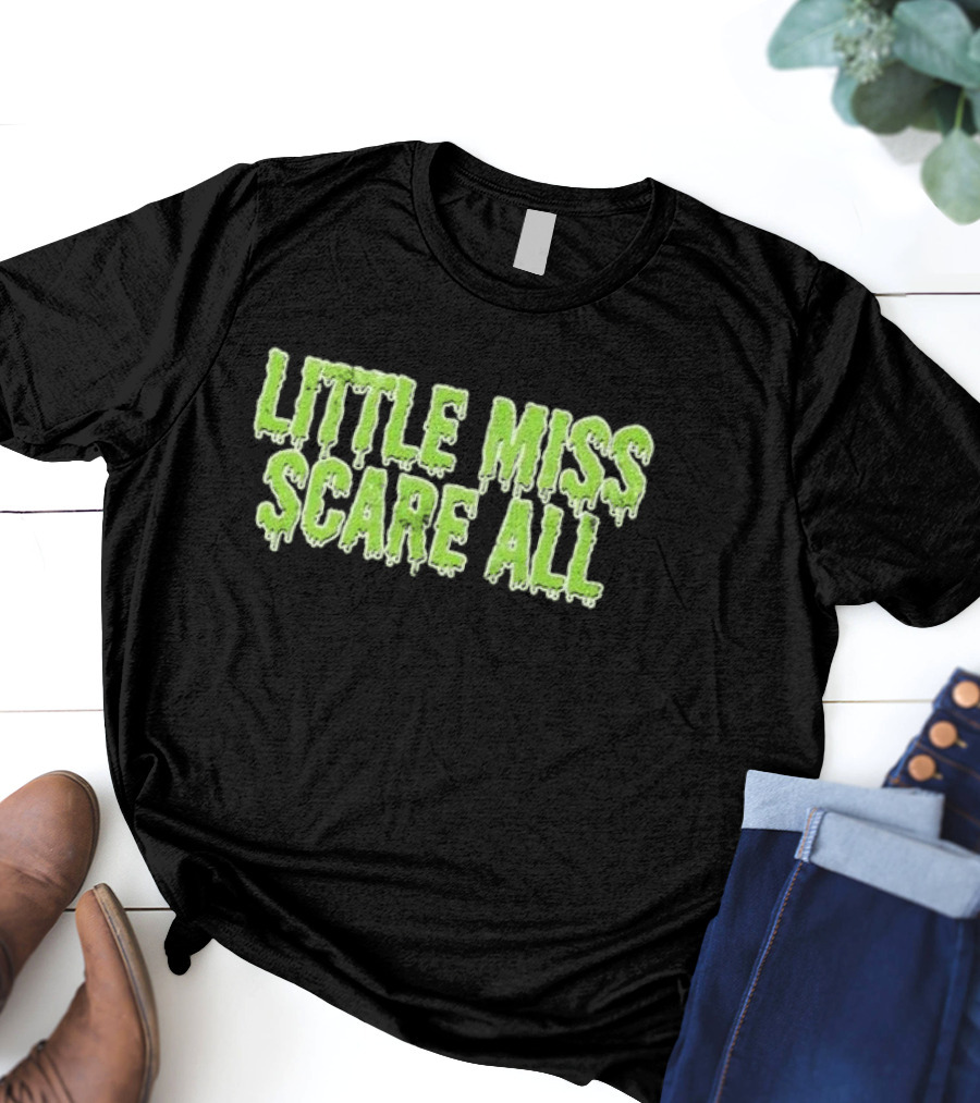 Type O Negative Little Miss Scare All Dripping Green Text T-Shirt