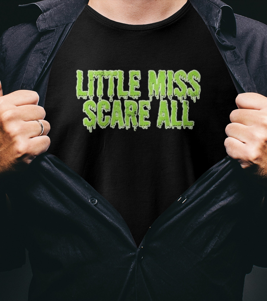 Type O Negative Little Miss Scare All Dripping Green Text T-Shirt