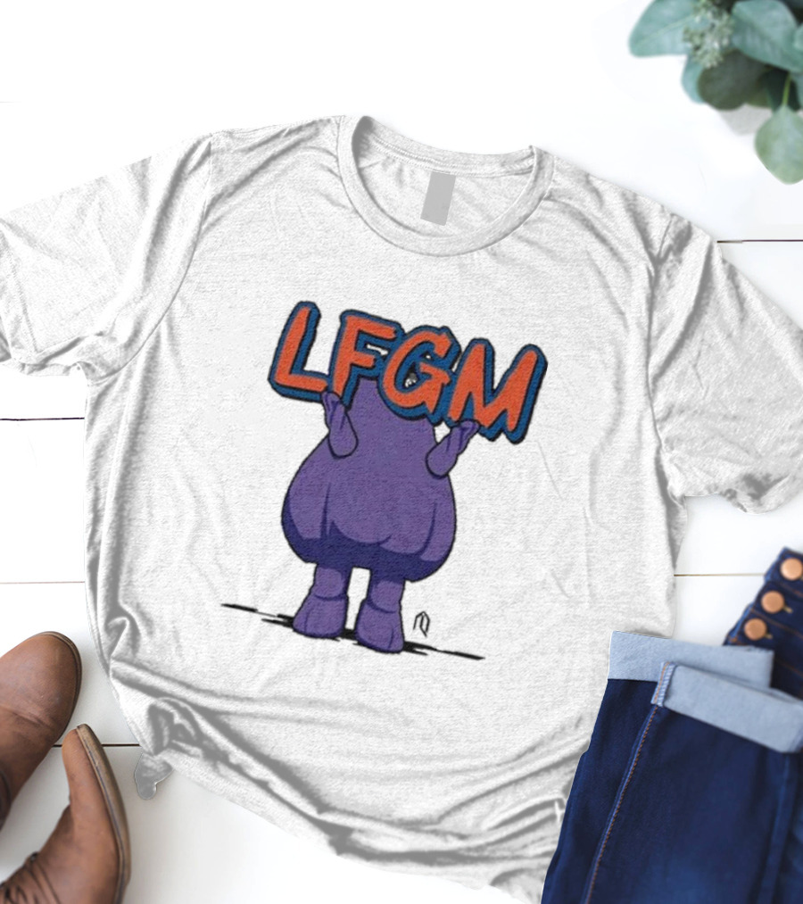 Athlete Logos LFGM Grimace Character T-Shirt