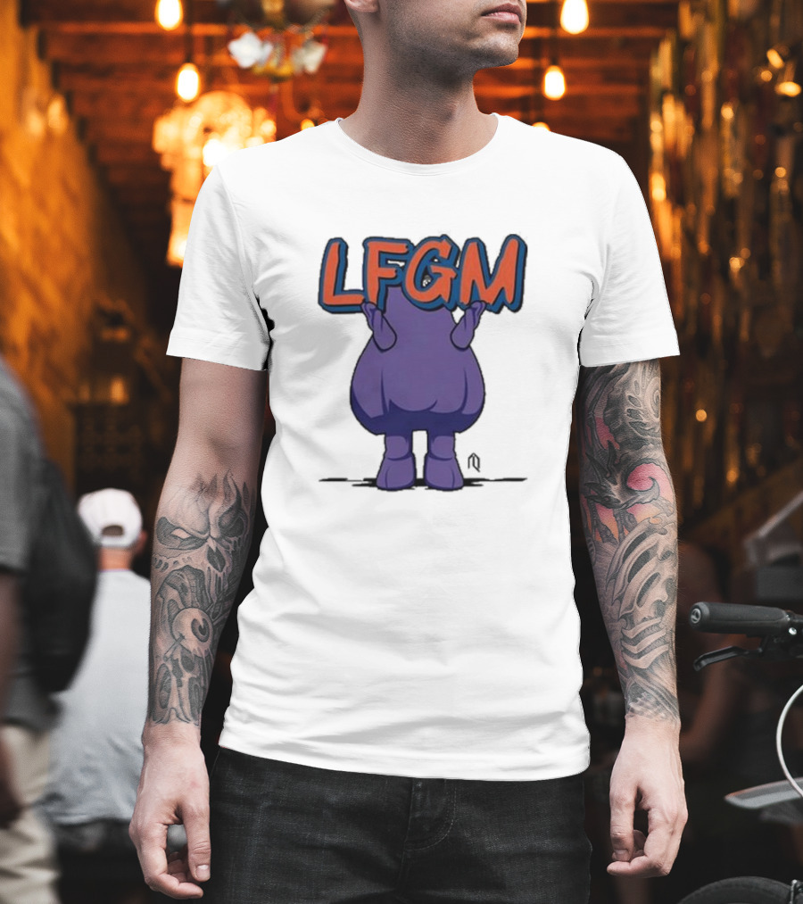 Athlete Logos LFGM Grimace Character T-Shirt