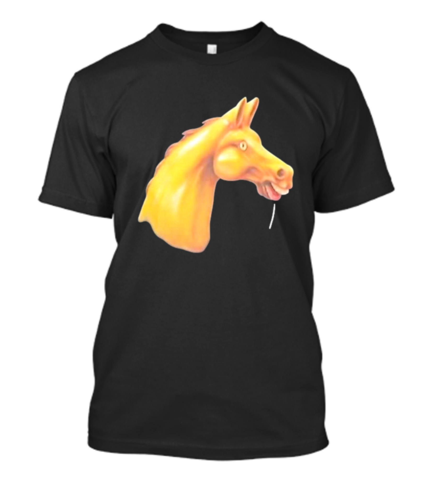 Andrew Garfield Horse What's The Rush Black Shirt Colorful Horse Head T-Shirt