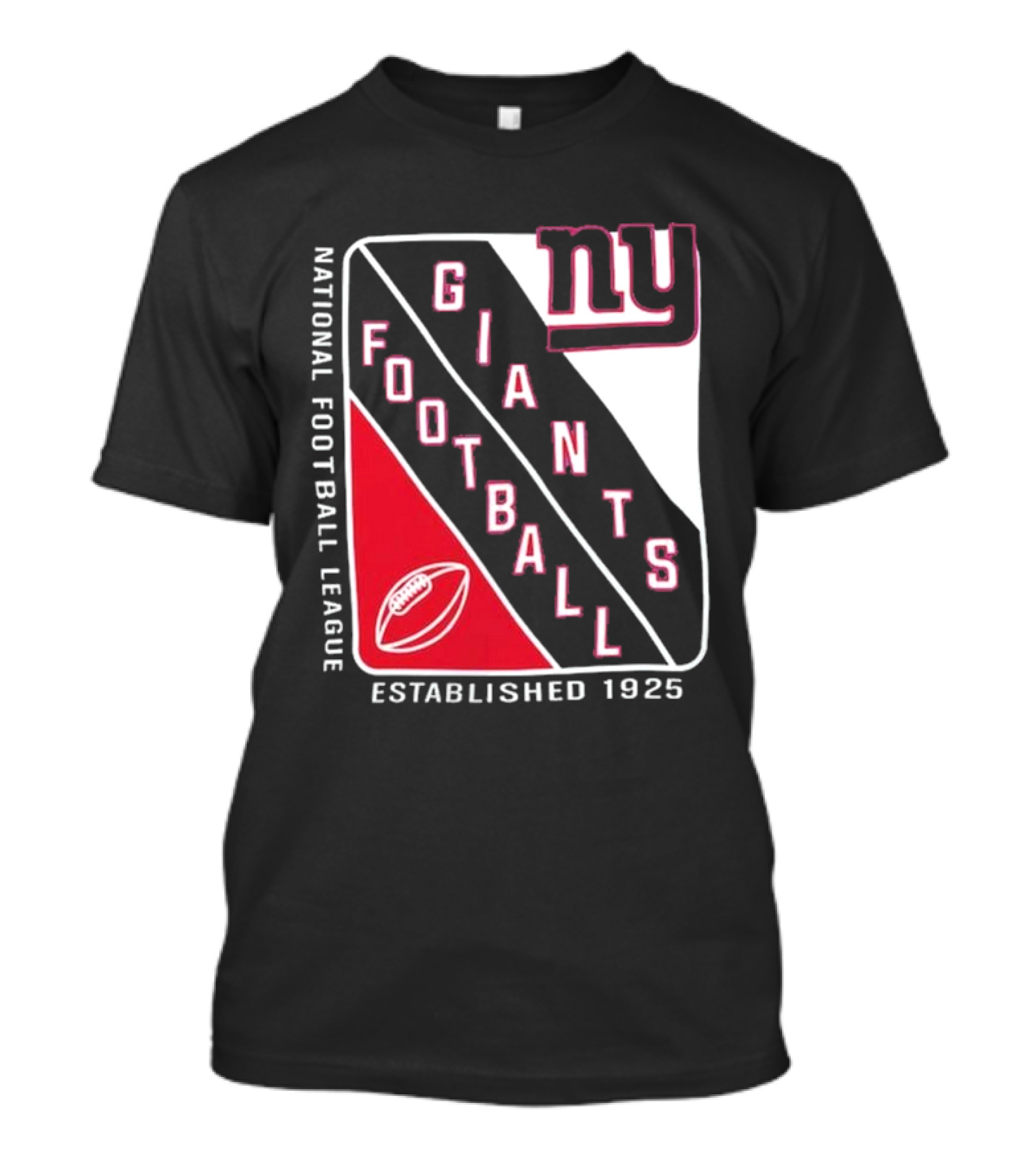 New York Giants National Football League Established 1925 Football Shield T-Shirt