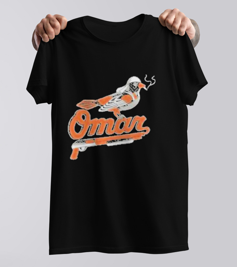 Omar Smoking Bird Perched On Shotgun Baltimore Oriole T-Shirt