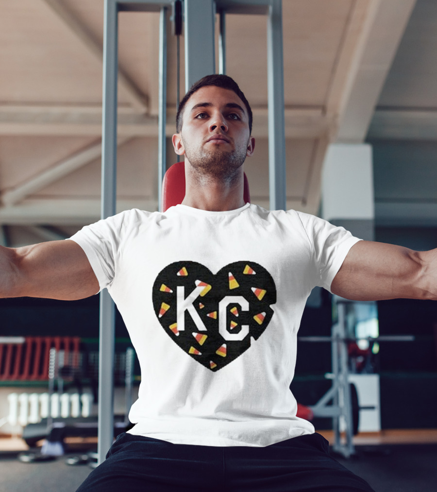 KC Heart Candy Corn T-Shirt