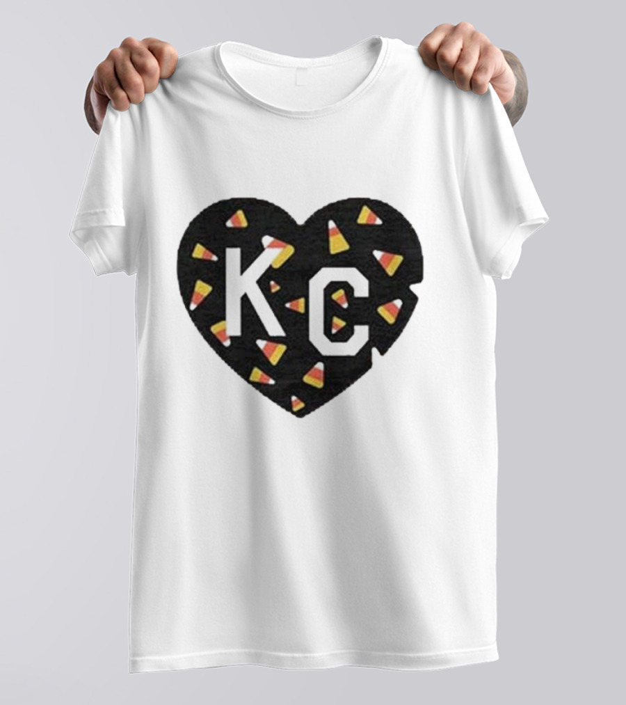KC Heart Candy Corn T-Shirt
