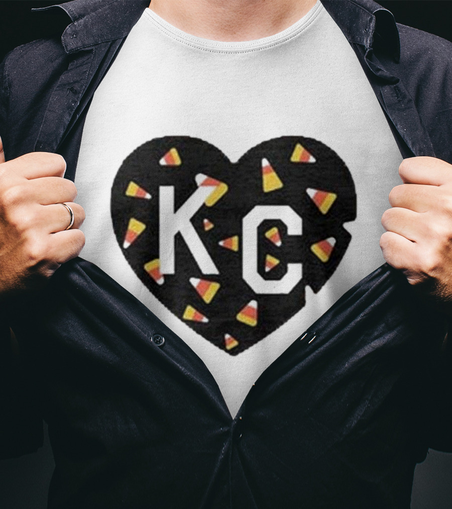 KC Heart Candy Corn T-Shirt