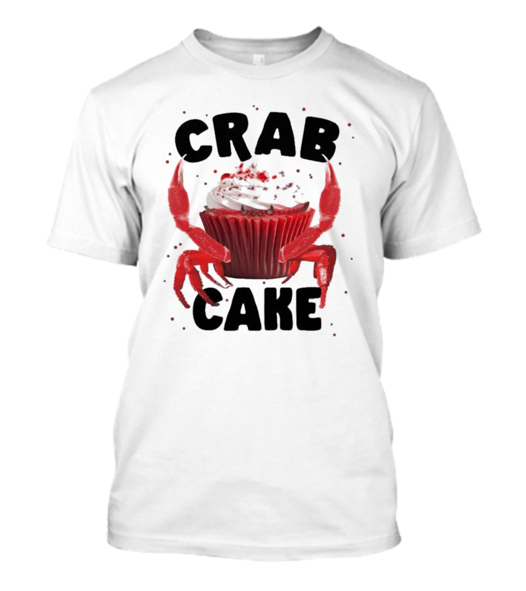 CRAB CAKE Strawberry Cream Cupcake T-Shirt