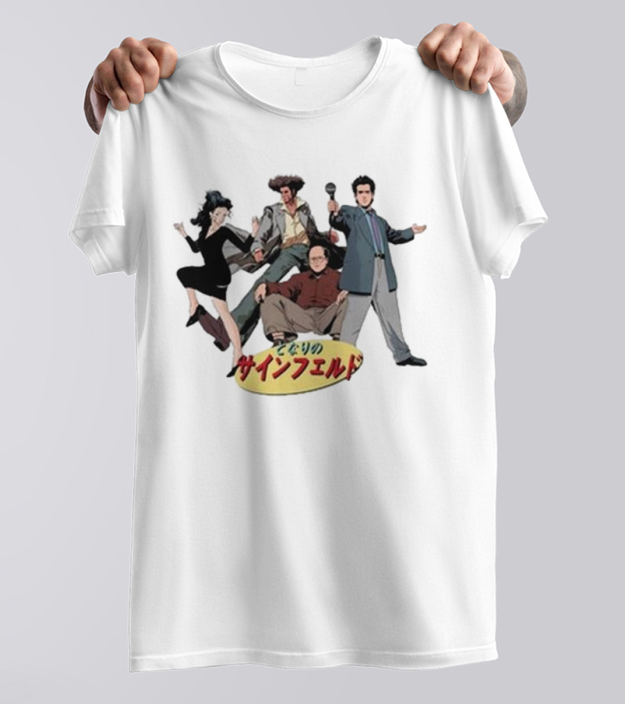 Japanese 90s Sitcom K Thor Jensen Seinfeld Anime Style Characters T-Shirt
