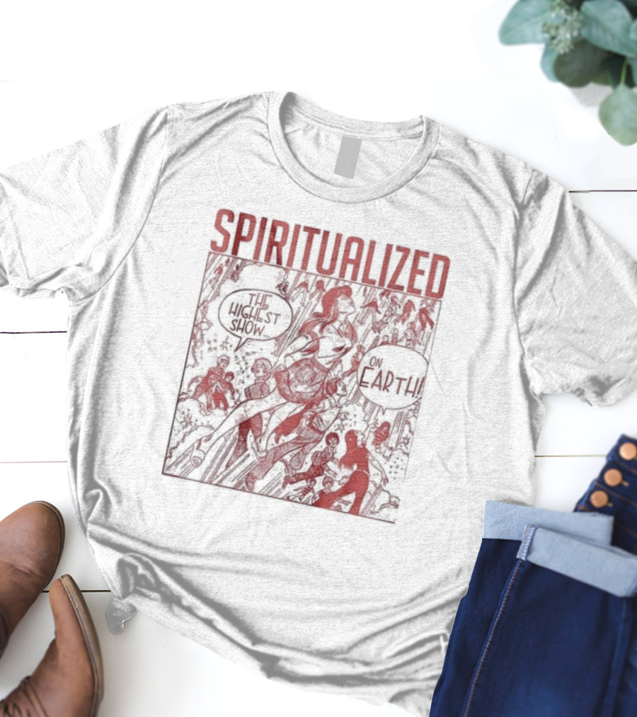 Spiritualized The Highest Show On Earth Retro Comic T-Shirt
