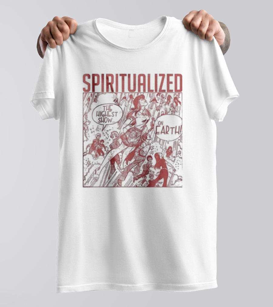 Spiritualized The Highest Show On Earth Retro Comic T-Shirt