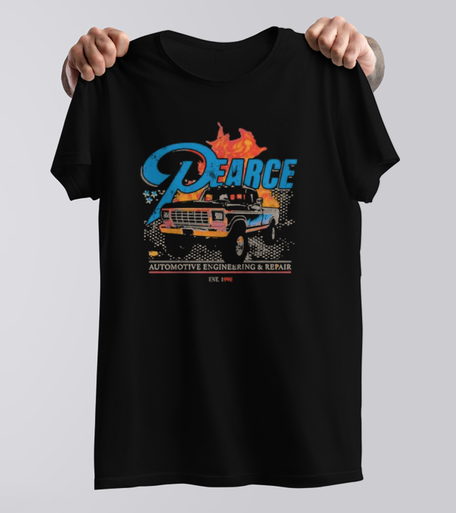 Pearce Automotive Engineering And Repair Truck Fire Est. 1996 T-Shirt