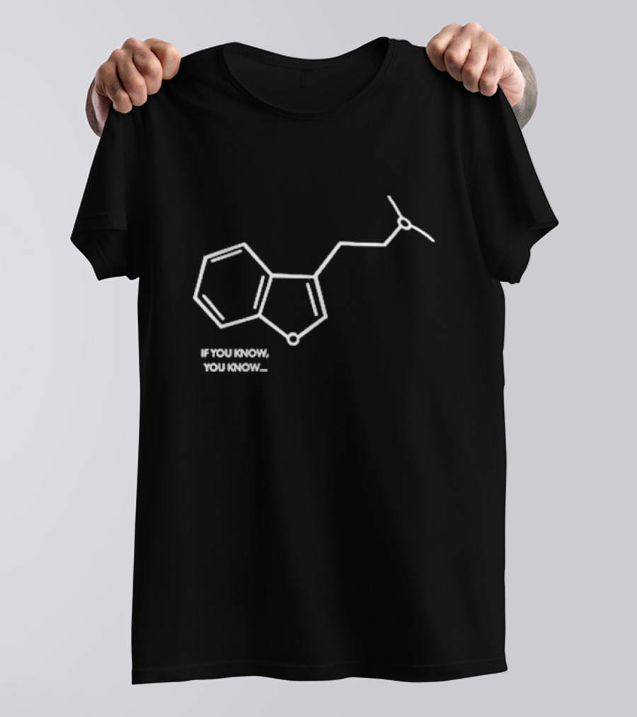 Dmtworld If You Know You Know Molecule Structure T-Shirt
