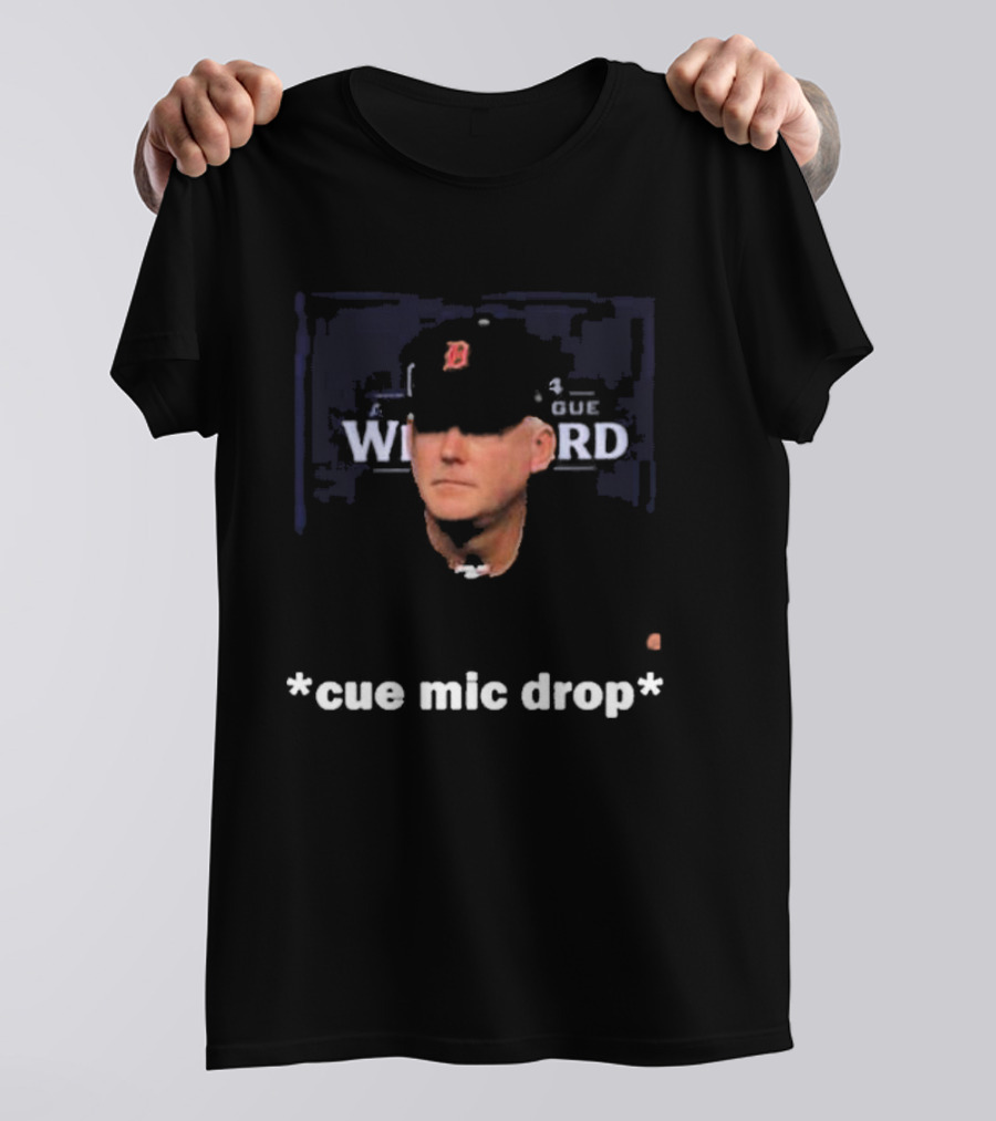 Detroit Tigers Legendary Moment Cue Mic Drop T-Shirt