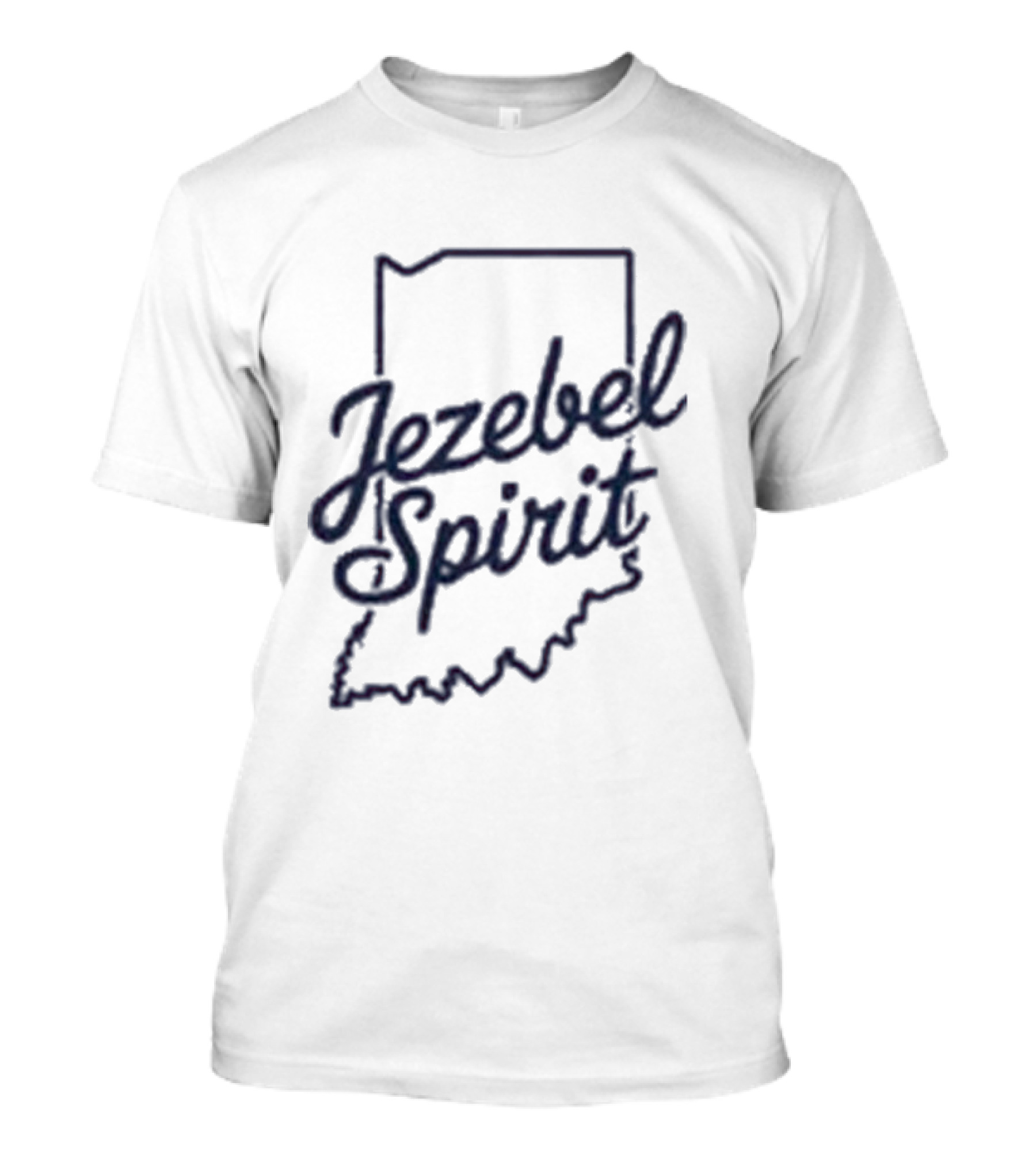 Corinne Straight Jezebel Spirit Indiana Outline T-Shirt