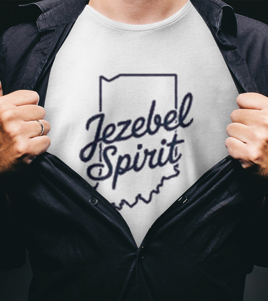 Corinne Straight Jezebel Spirit Indiana Outline T-Shirt