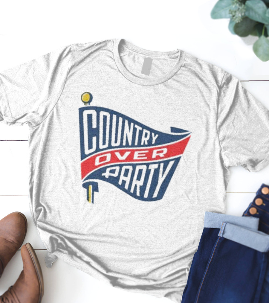 Matthew Dowd Country Over Party Flag T-Shirt
