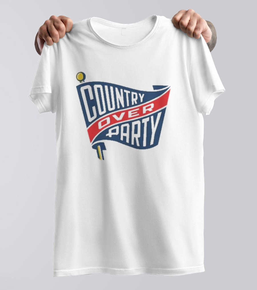 Matthew Dowd Country Over Party Flag T-Shirt