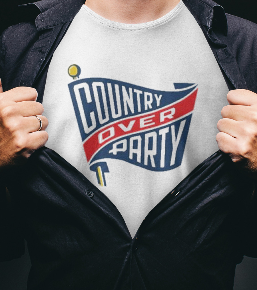 Matthew Dowd Country Over Party Flag T-Shirt