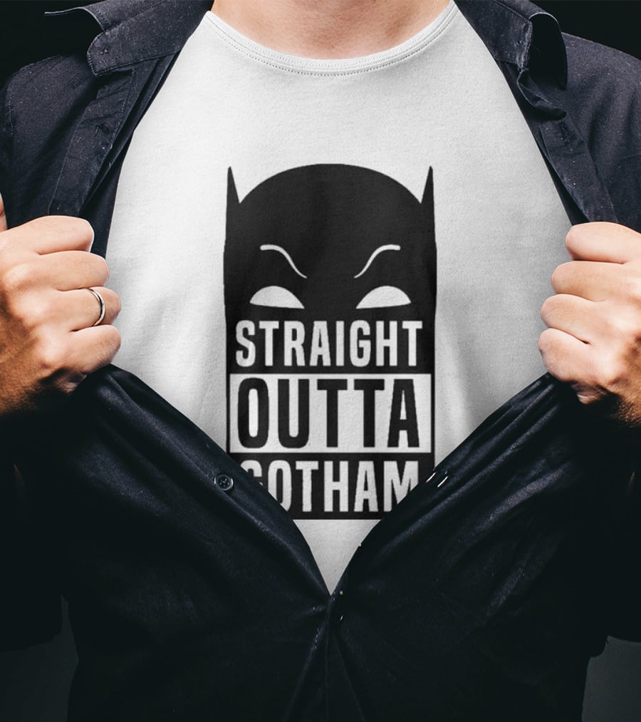 Straight Outta Gotham Batman Silhouette Iconic T-Shirt