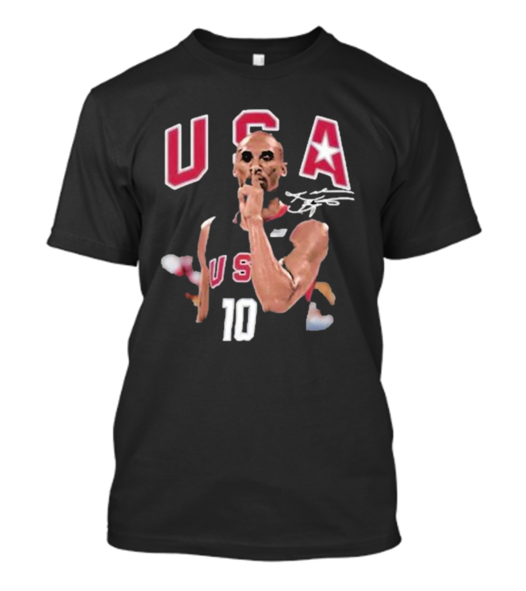 USA Basketball 10 Silence Gesture Athlete Signature T-Shirt