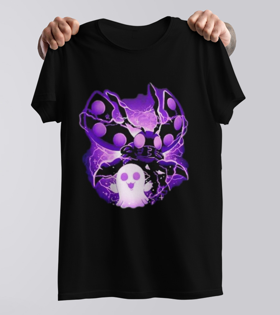 Digi Intelligence Vanilla Moth And Ghost Lightning Purple Aesthetic T-Shirt