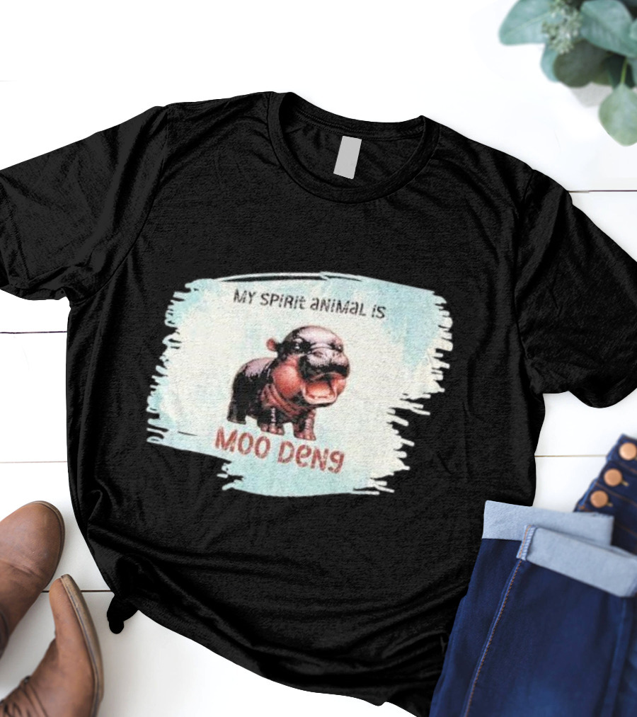 My Spirit Animal Is Moo Deng Hippopotamus T-Shirt