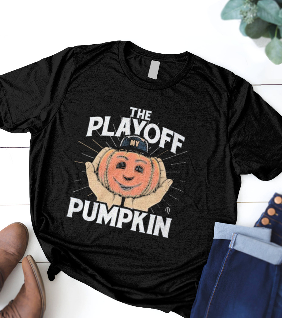 Pete Alonso New York Mets The Playoff Pumpkin NY Cap Baseball T-Shirt