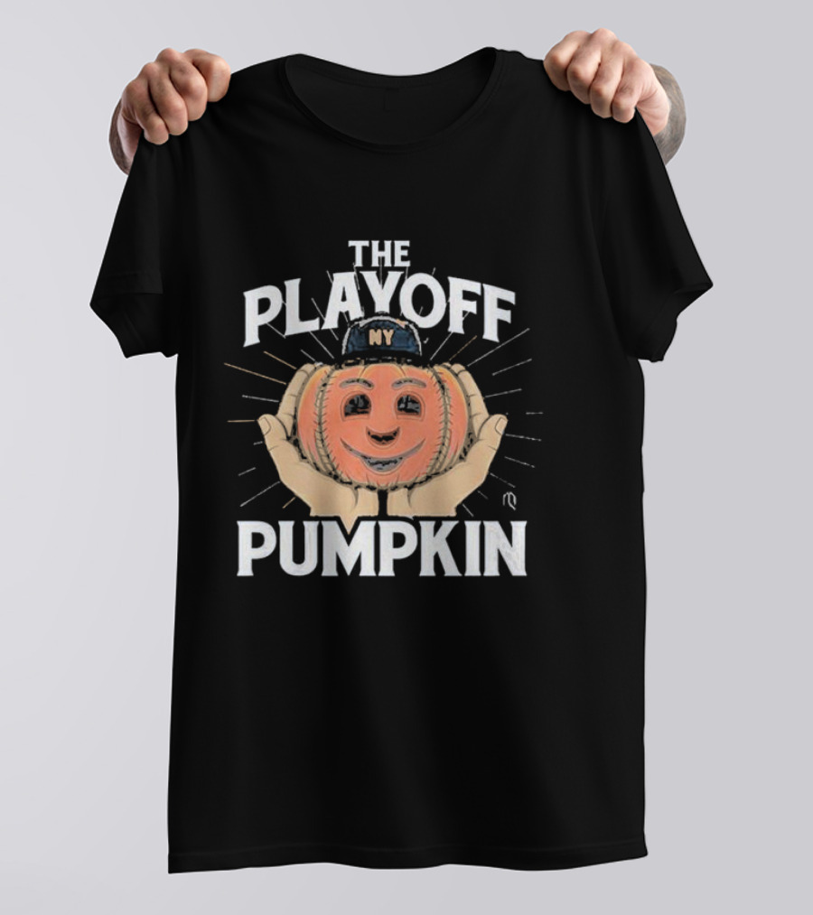 Pete Alonso New York Mets The Playoff Pumpkin NY Cap Baseball T-Shirt