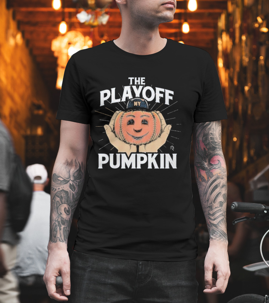 Pete Alonso New York Mets The Playoff Pumpkin NY Cap Baseball T-Shirt
