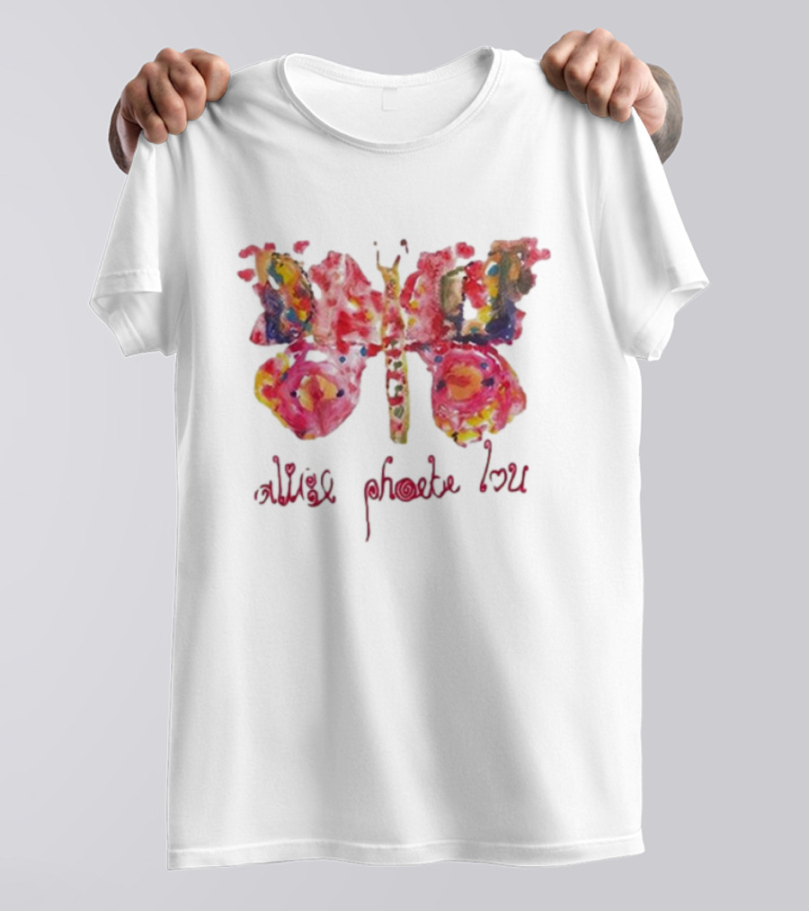 Alice Phoebe Lou Colorful Butterfly Art T-Shirt