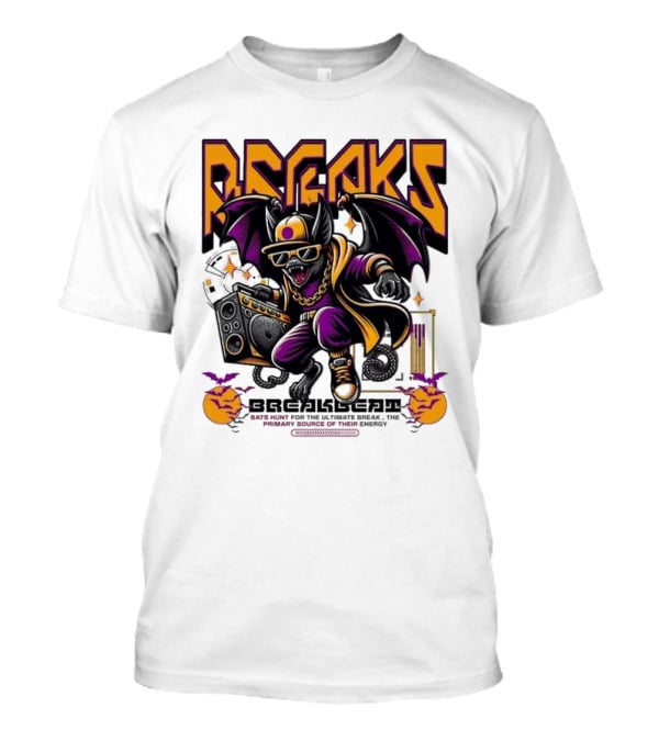 Breakbeat Bat Breaks Bats Hunt For The Ultimate Break Primary Source Of Energy T-Shirt