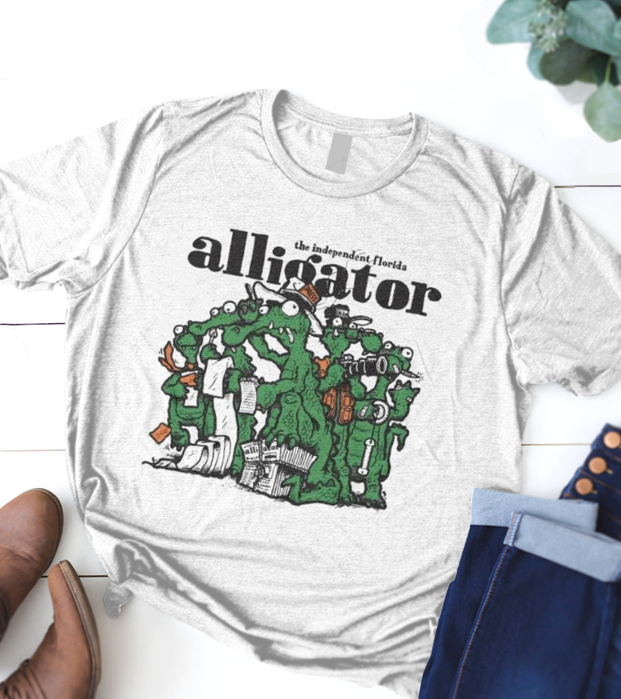 The Independent Florida Alligator Journalism Team Cartoon T-Shirt