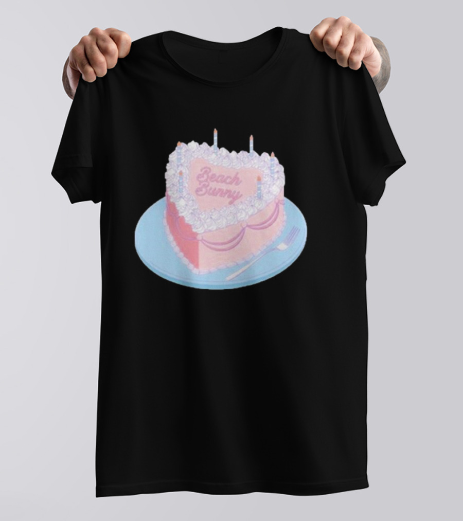 Beach Bunny Heart-Shaped Cake Clueless T-Shirt