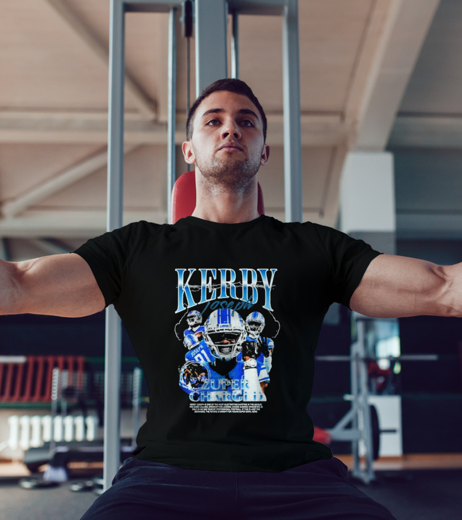 KERBY JOSEPH ZUPER CHARGED LIONS FOOTBALL BOOTLEG T-Shirt