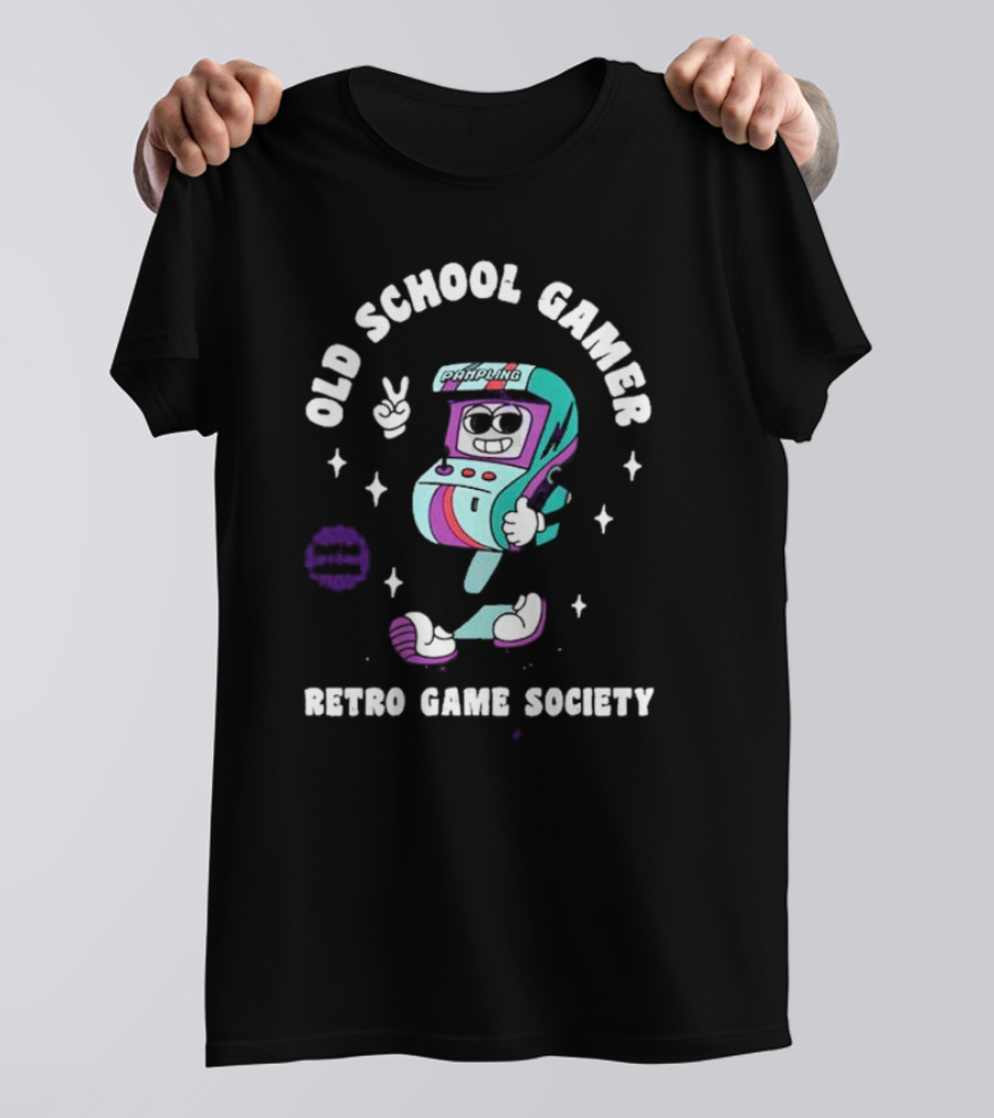 Old School Gamer Padding Retro Game Society T-Shirt