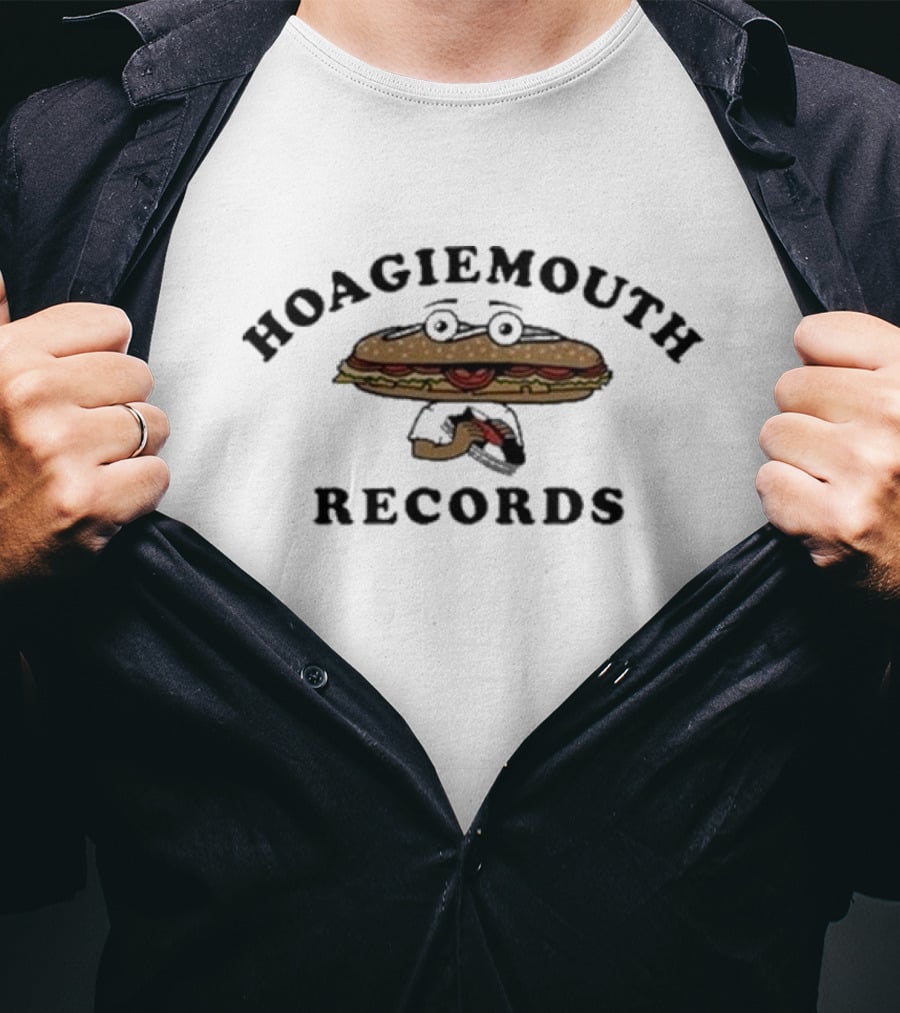 Hoagiemouth Records Cartoon Sandwich T-Shirt