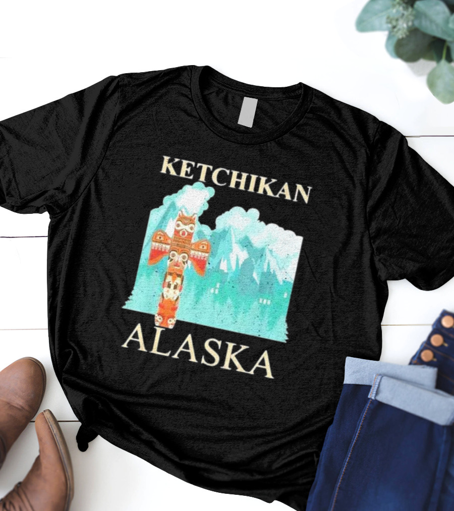 Ketchikan Alaska Native American Indian Totem T-Shirt