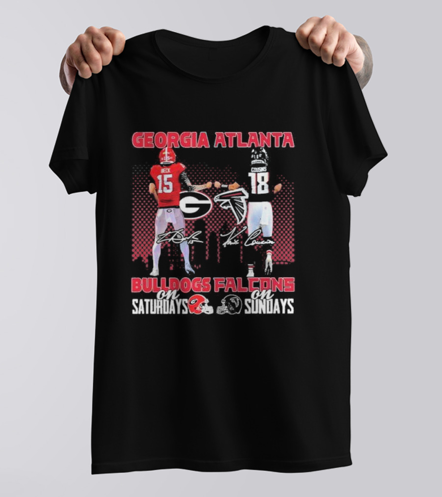 Georgia Atlanta Bulldogs Beck Falcons Cousins Saturdays Sundays T-Shirt
