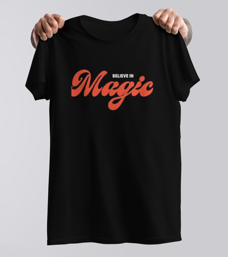 Littlebigtown Believe In Magic Optimistic Typography T-Shirt