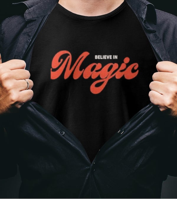 Littlebigtown Believe In Magic Optimistic Typography T-Shirt