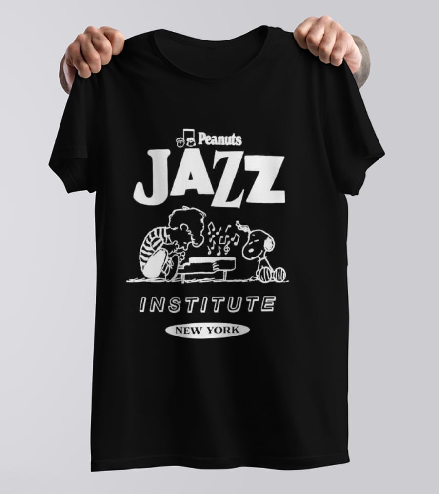 Peanuts Jazz Institute New York Snoopy And Schroeder T-Shirt