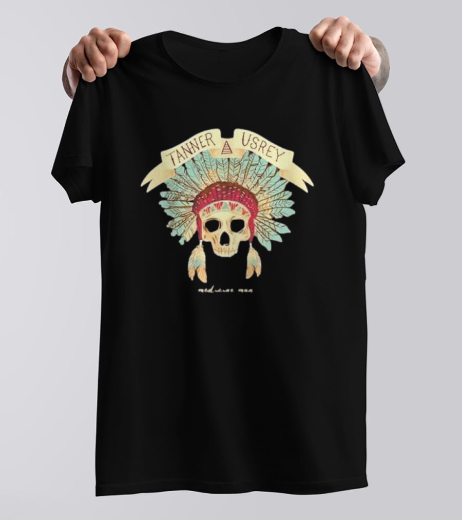Tanner Usrey Skull Headdress Medicine Man T-Shirt