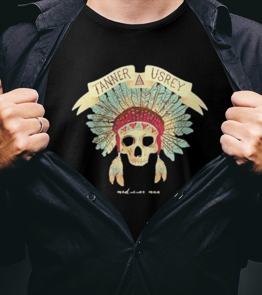 Tanner Usrey Skull Headdress Medicine Man T-Shirt