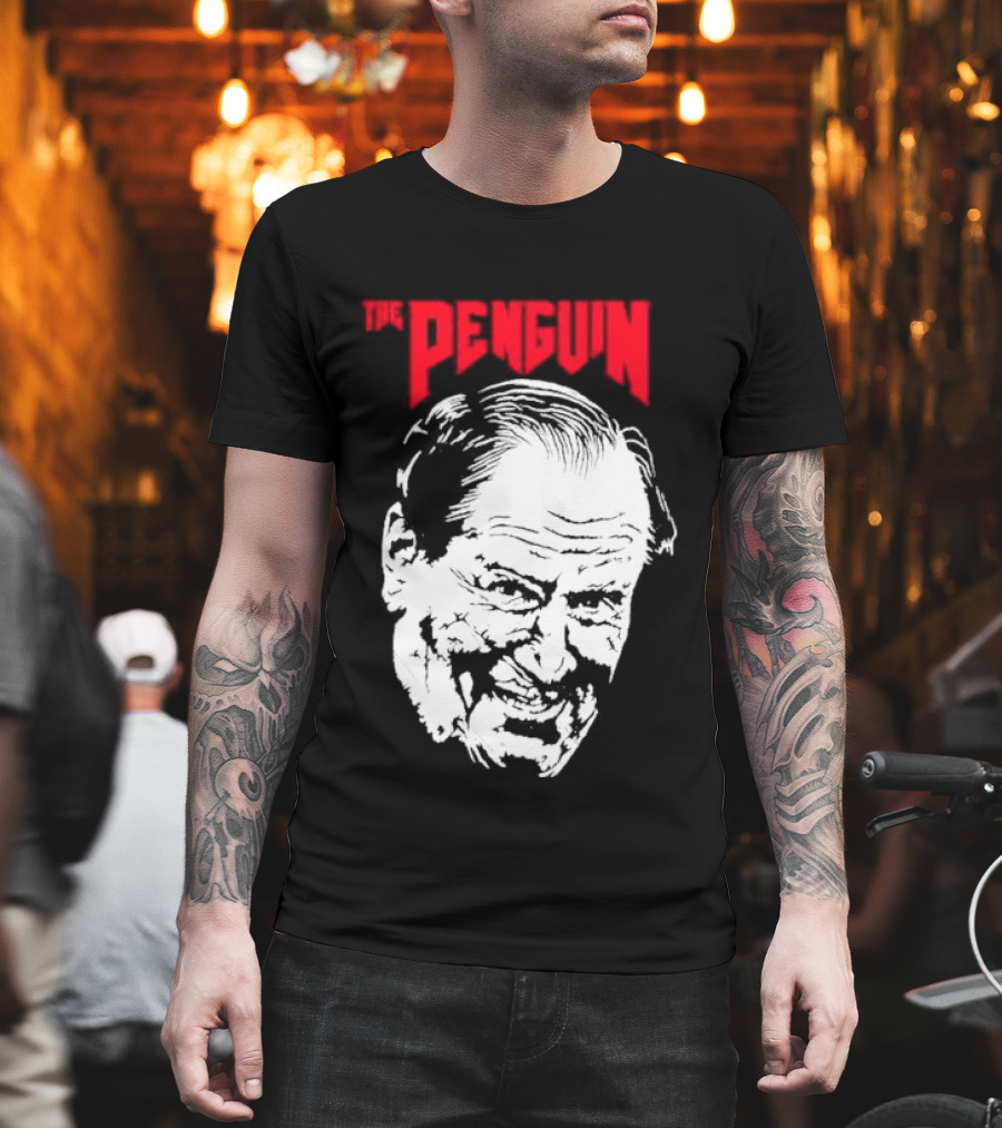 The Penguin Colin Farrell Boss Villainous Grin T-Shirt