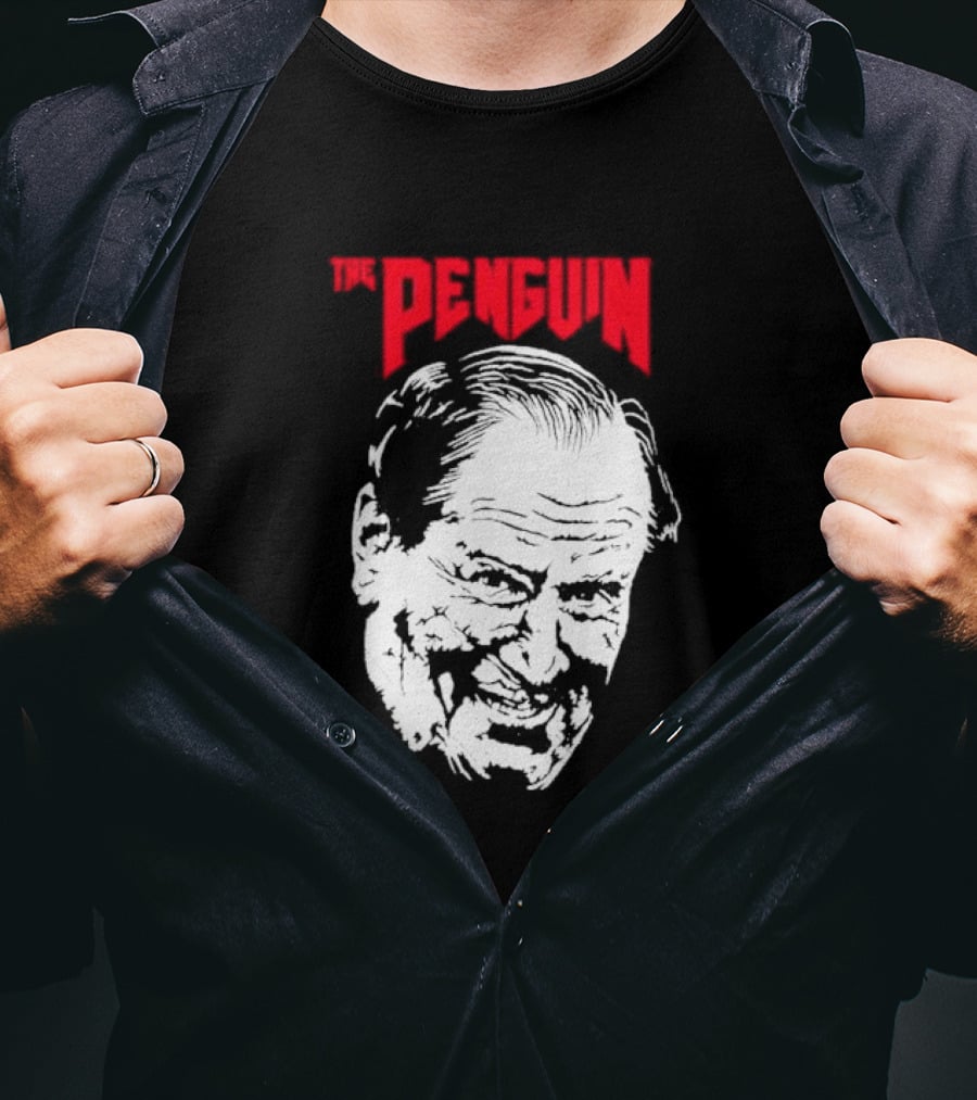 The Penguin Colin Farrell Boss Villainous Grin T-Shirt